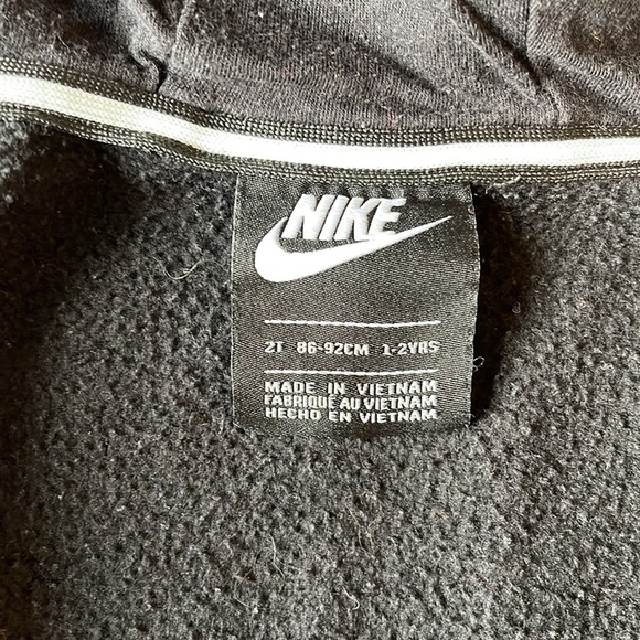 Black/Grey 2T Nike Air Hoodie - Picture 3 of 4